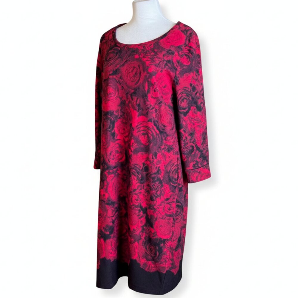 Soma Rose Print Long Sleeve Lounge Sleep Dress Size L